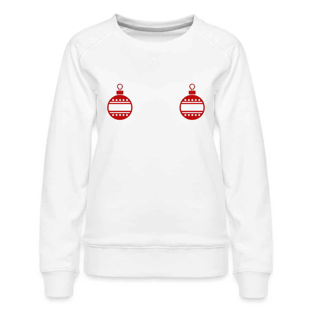 Ornament Sweatshirt | Premium Womens Graphic Sweatshirt - white