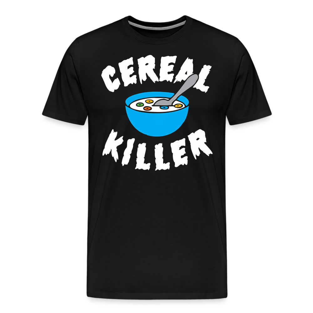 Cereal Killer Shirt | Premium Mens Graphic Tee - black