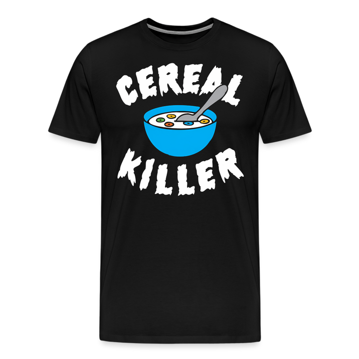 Cereal Killer Shirt | Premium Mens Graphic Tee - black