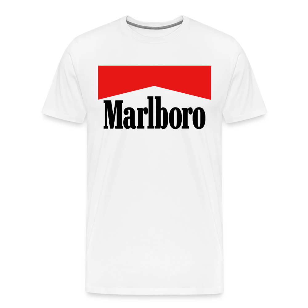 Marlboro Shirt | Premium Mens Graphic Tee - white