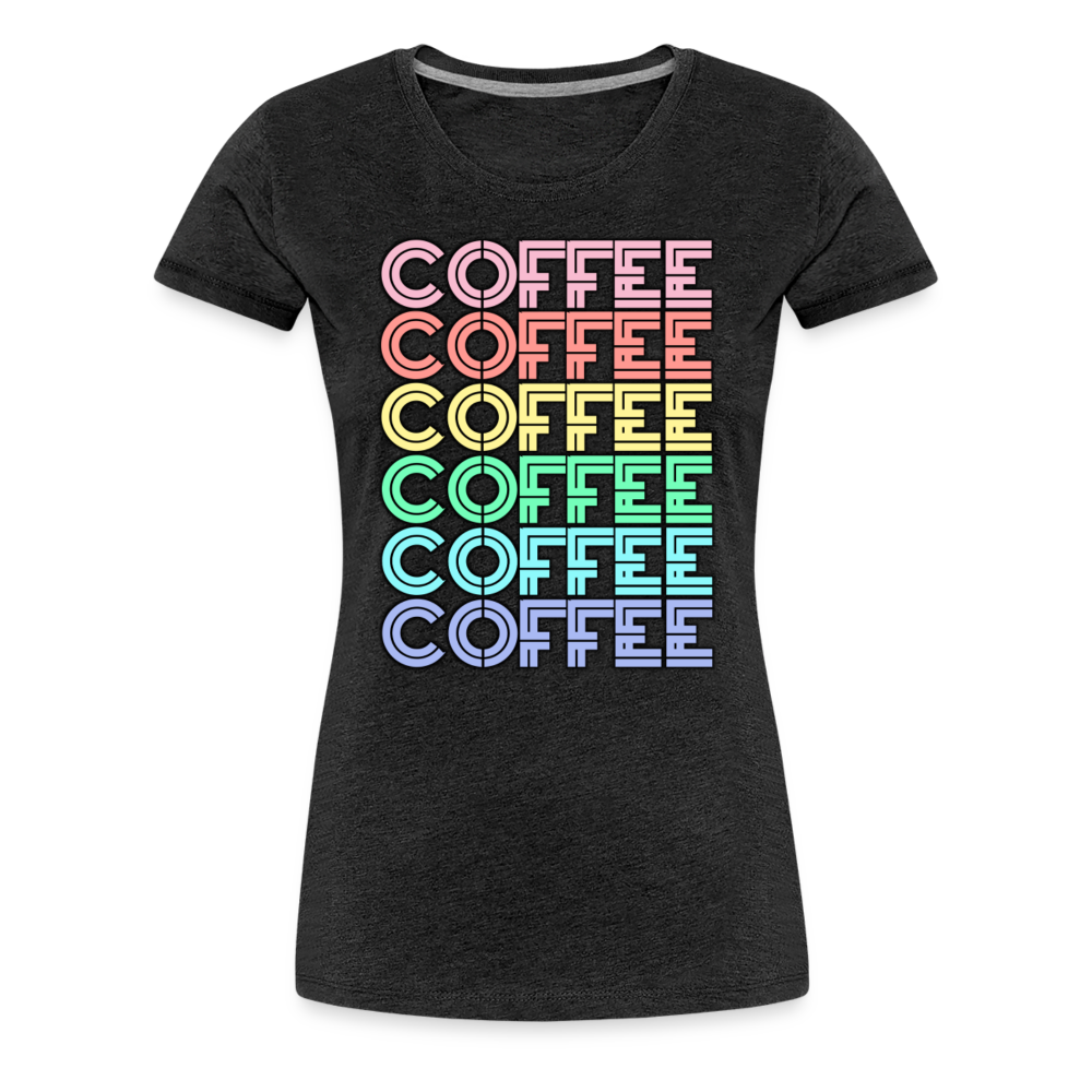 Coffee Shirt | Premium Womens Graphic Tee - charcoal grey