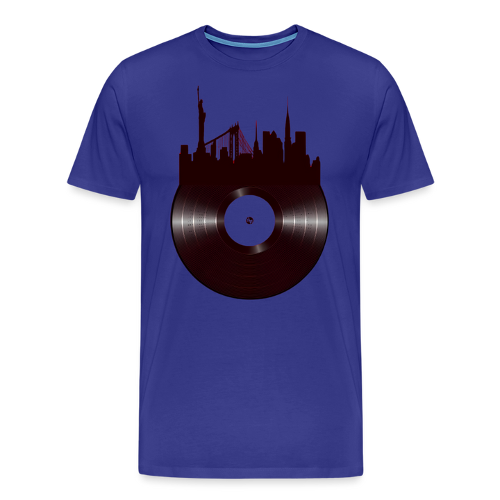 Record City Skyline v2 Shirt - royal blue