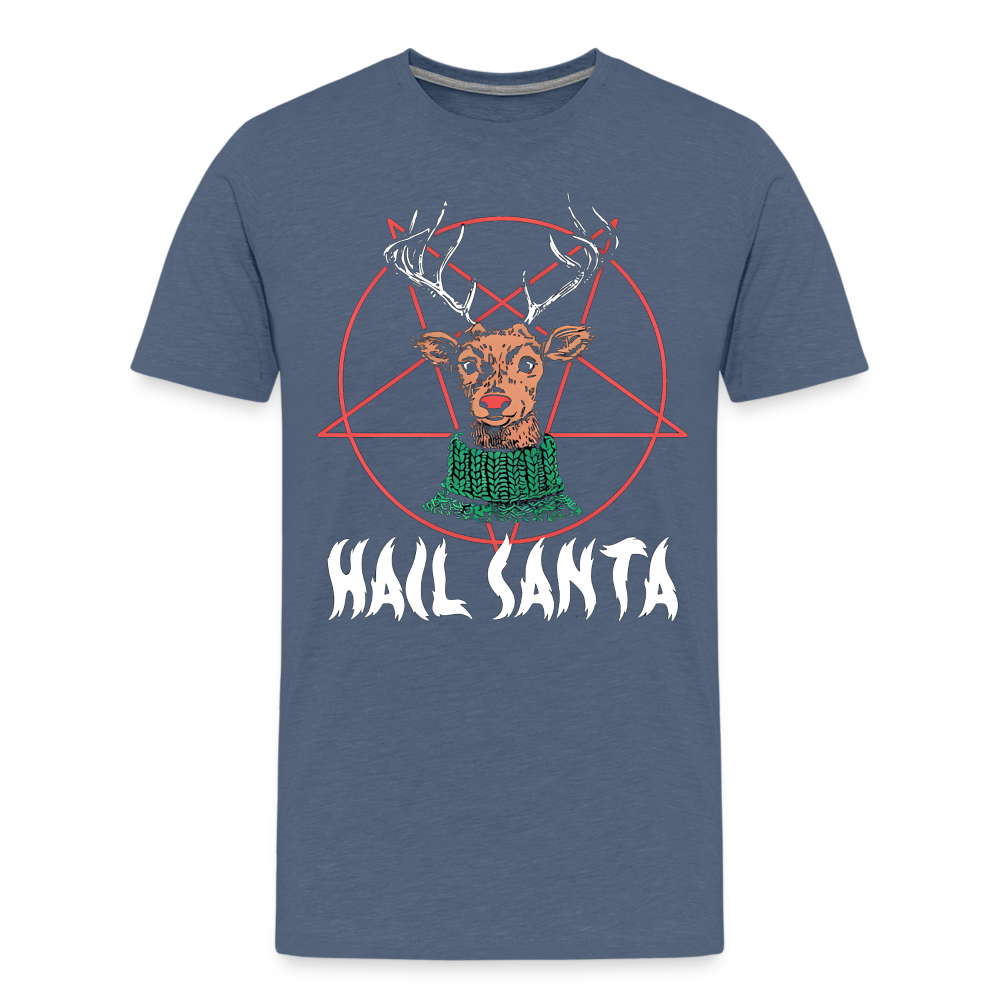 Hail Santa - heather blue
