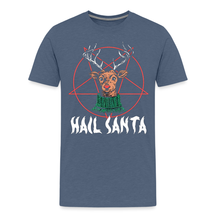 Hail Santa - heather blue