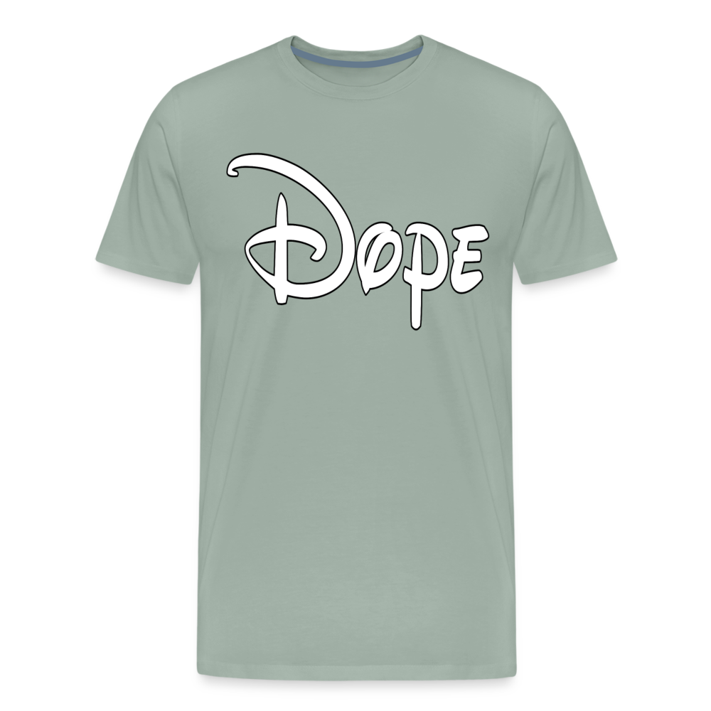 Dope Shirt | Premium Mens Graphic Tee - steel green