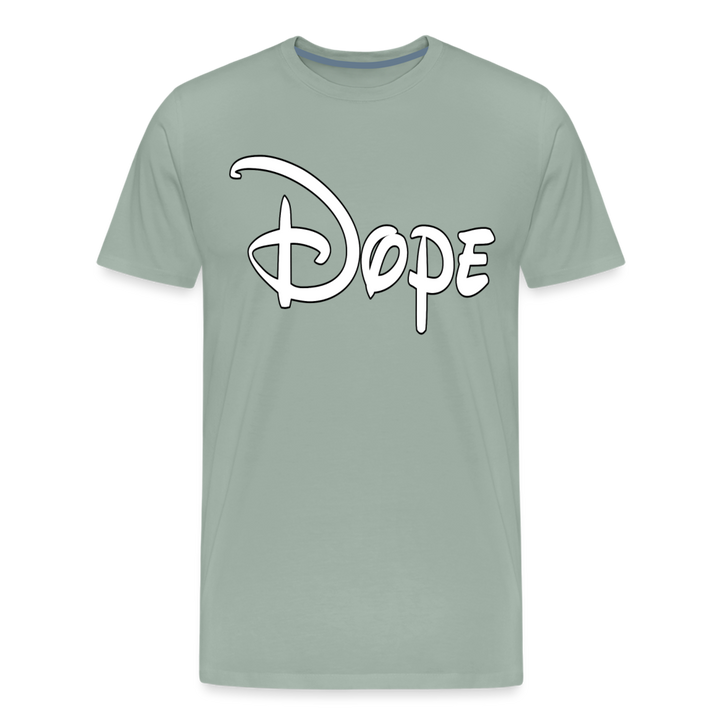 Dope Shirt | Premium Mens Graphic Tee - steel green