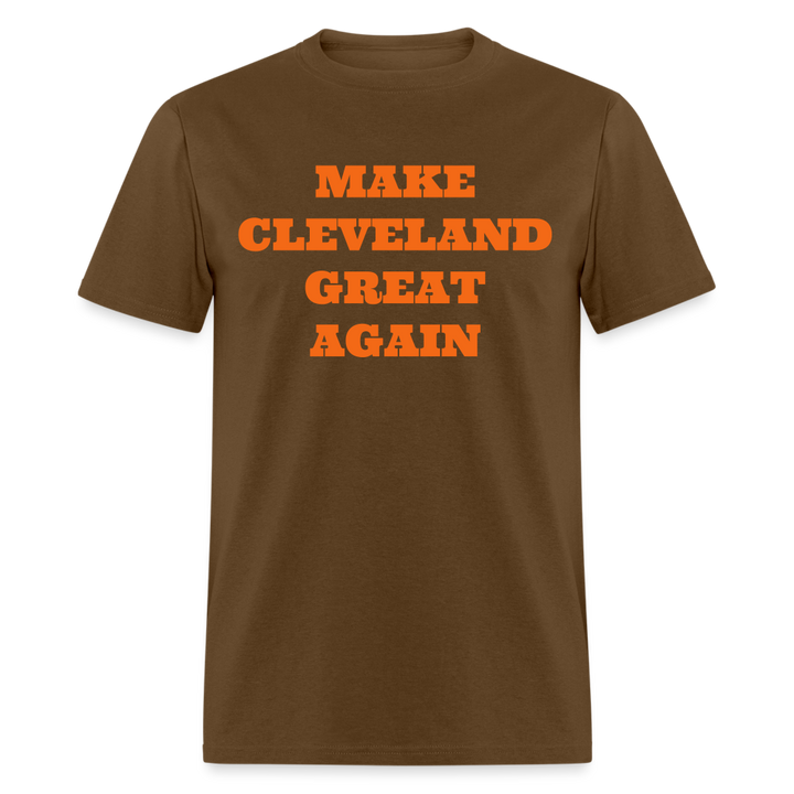 Make Cleveland Great Again Shirt | Premium Mens Graphic Tee - brown
