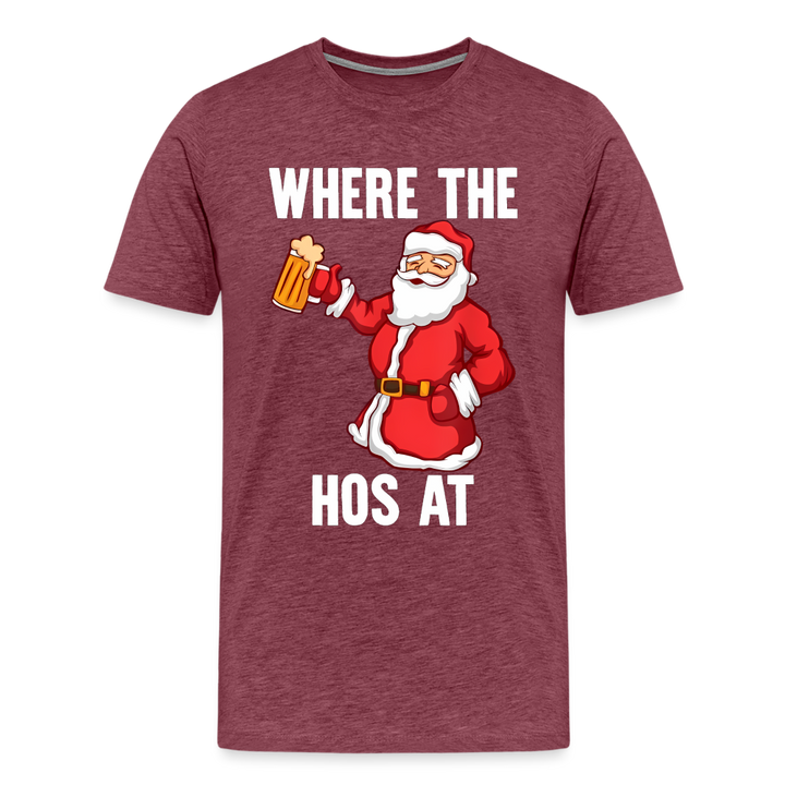 Where The Hos At - heather burgundy
