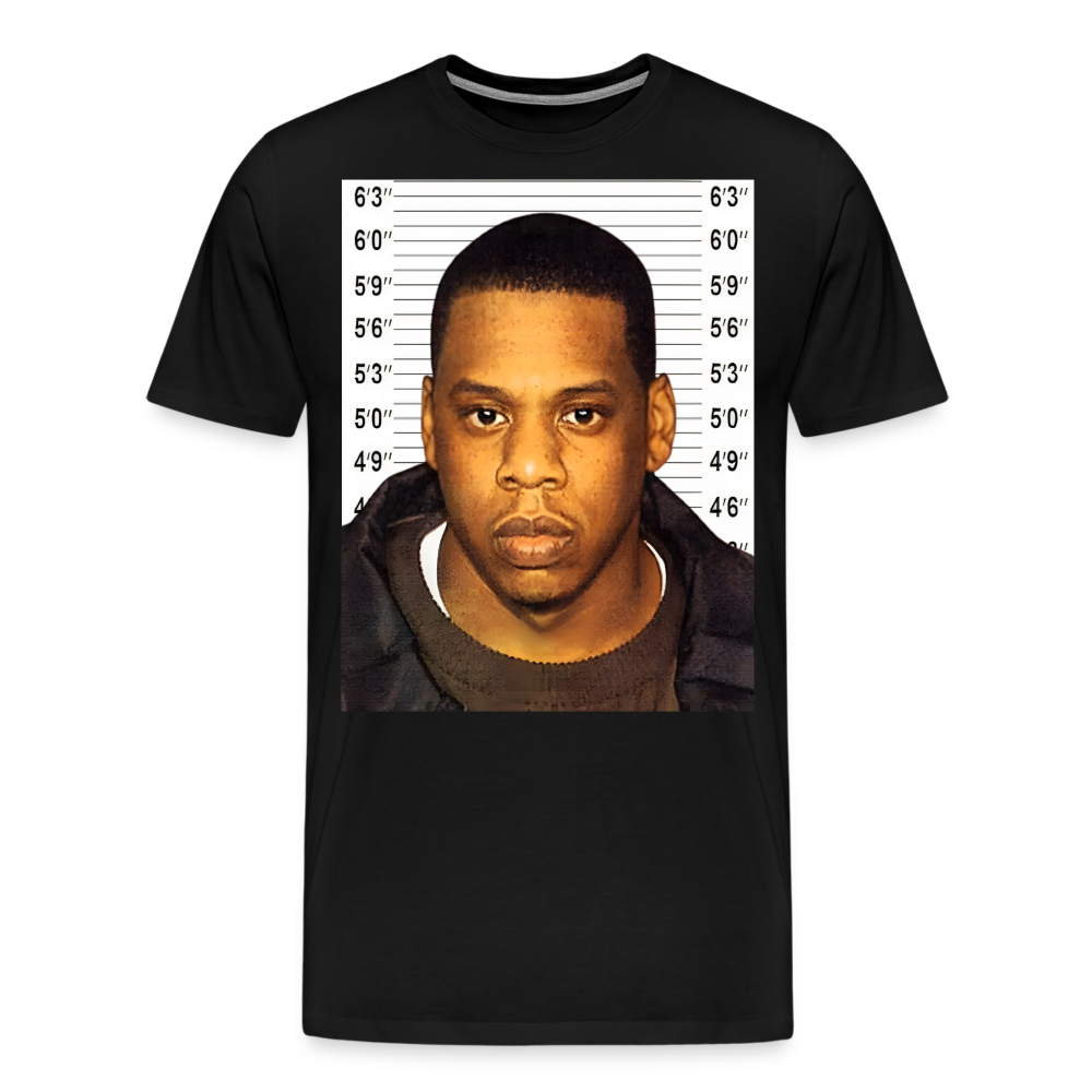 Jay-Z Mugshot Shirt | Premium Mens Graphic Tee - black