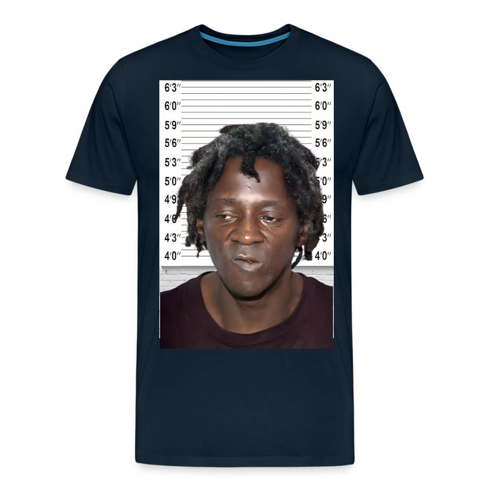 Flavor Flav Mugshot | Premium Mens Graphic Tee - deep navy