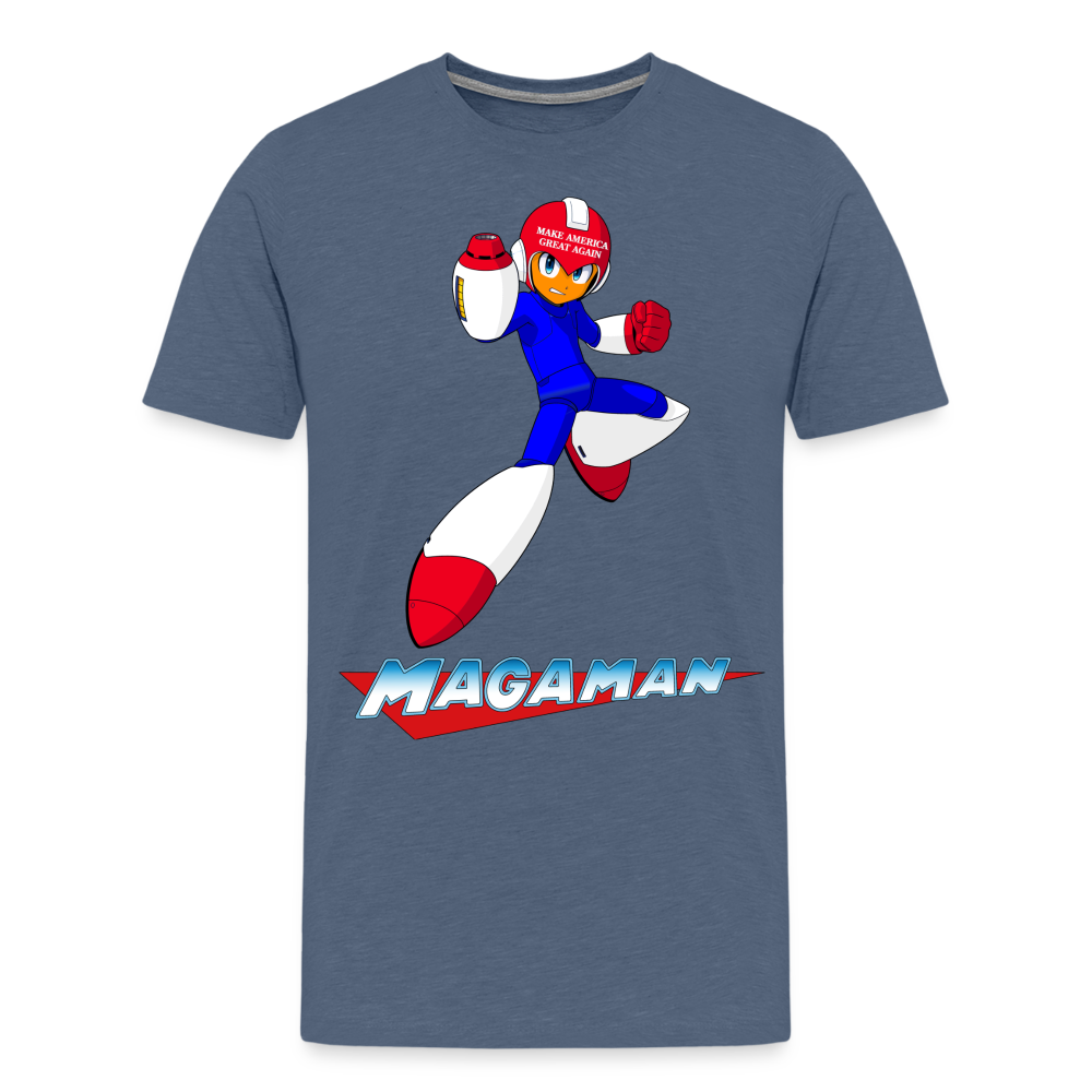 Maga Man Shirt | Premium Mens Graphic Tee - heather blue