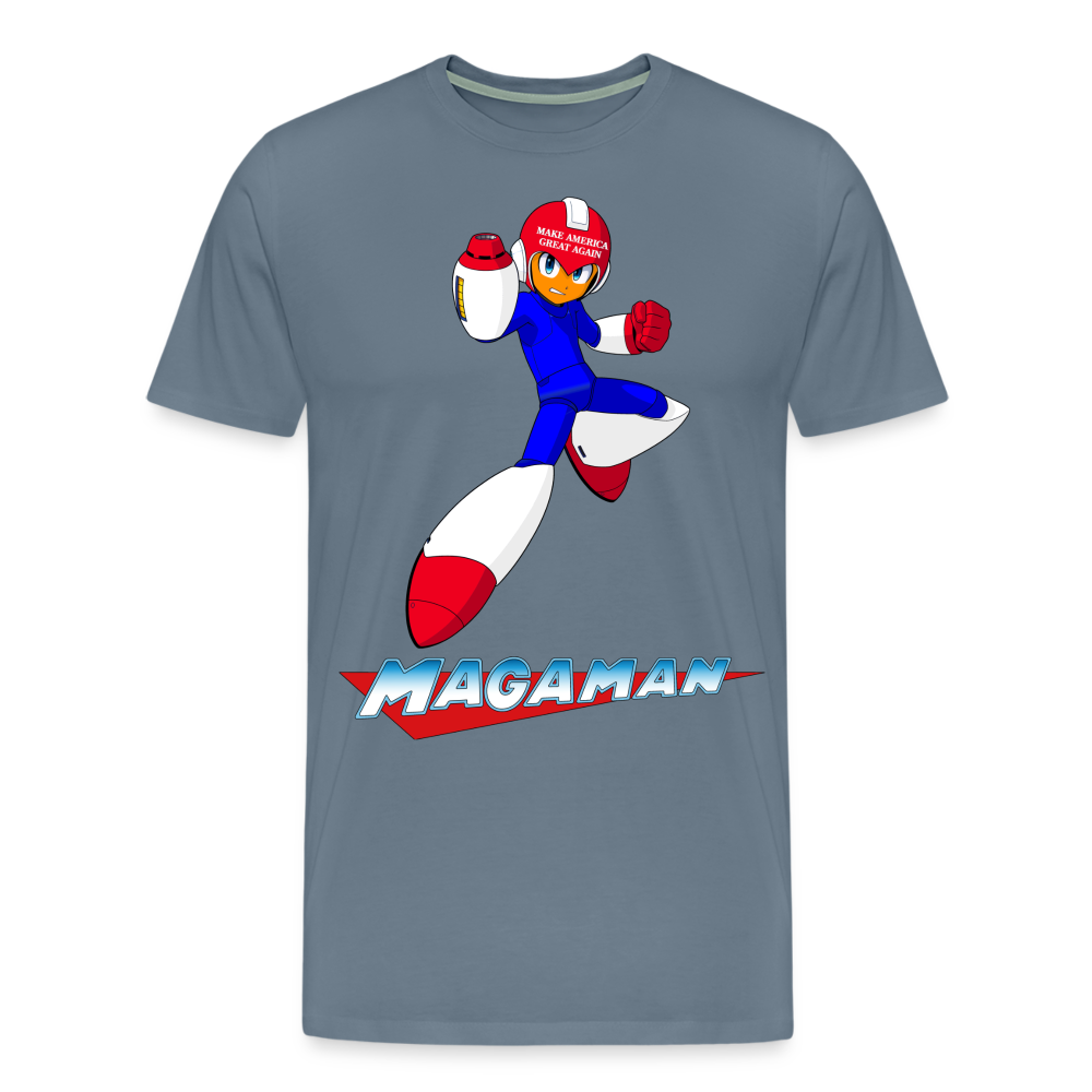 Maga Man Shirt | Premium Mens Graphic Tee - steel blue