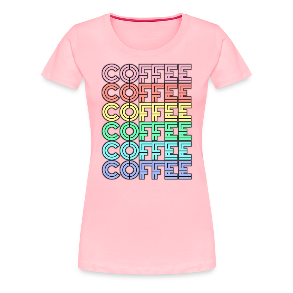 Coffee Shirt | Premium Womens Graphic Tee - pink