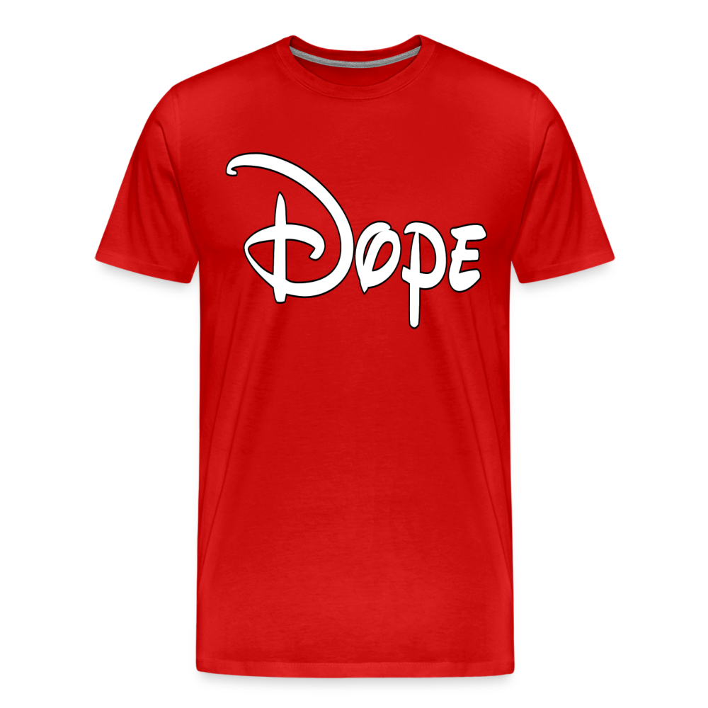 Dope Shirt | Premium Mens Graphic Tee - red