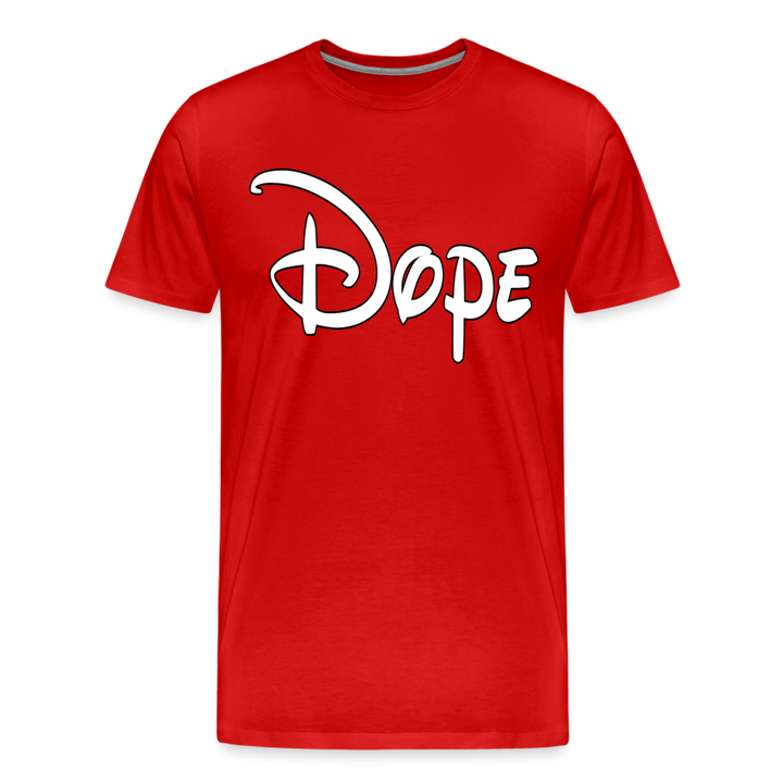 Dope Shirt | Premium Mens Graphic Tee - red