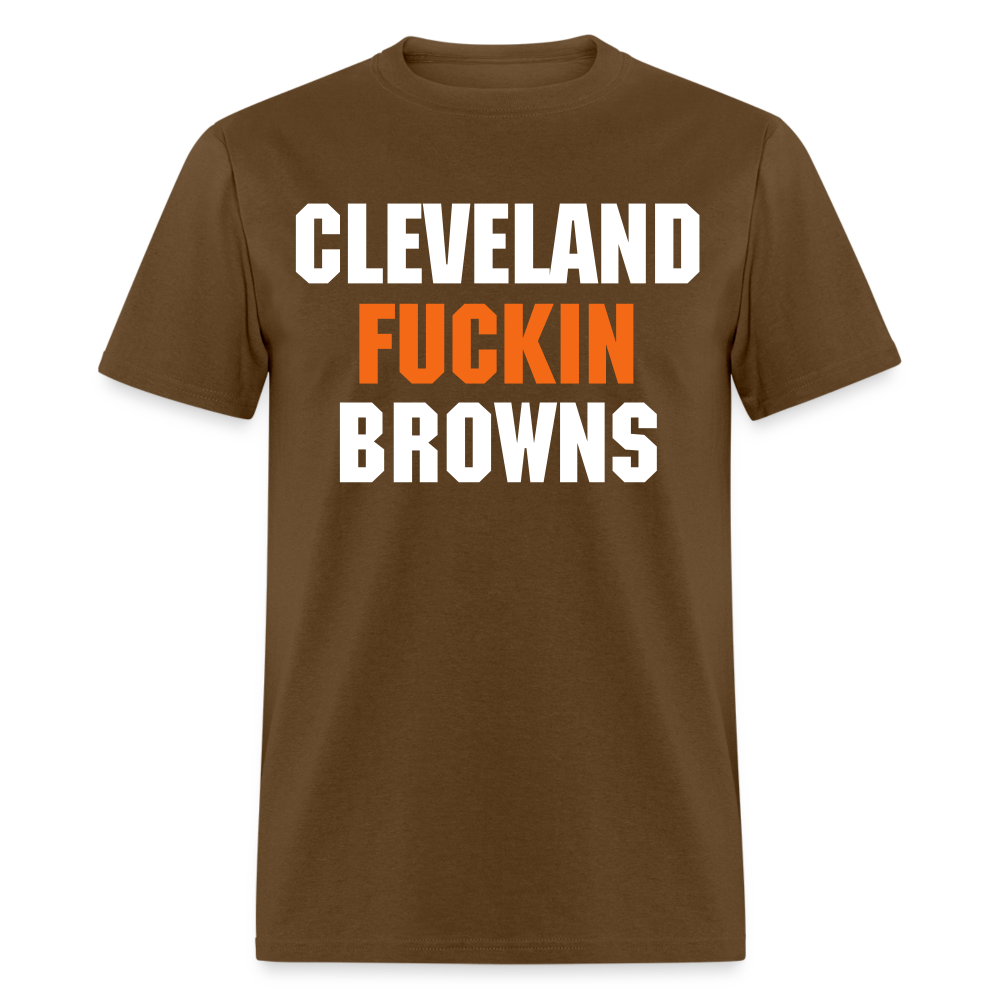Cleveland Fuckin Browns Shirt | Graphic Tee - brown