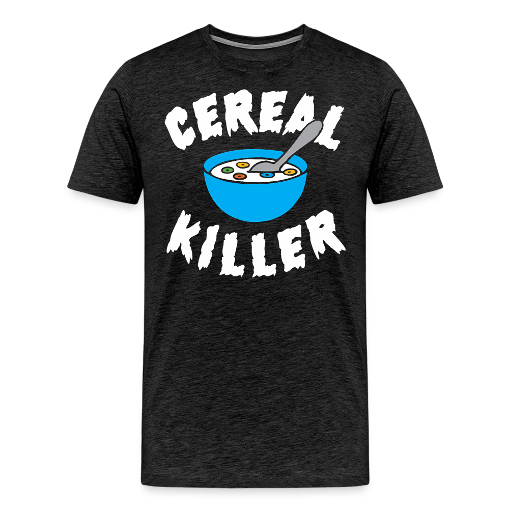 Cereal Killer Shirt | Premium Mens Graphic Tee - charcoal grey
