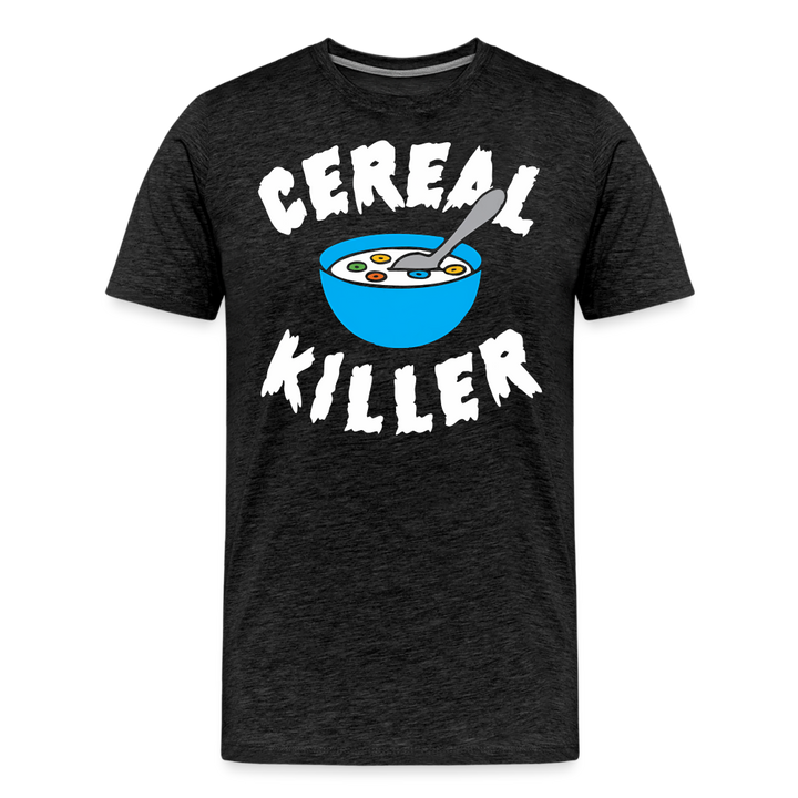 Cereal Killer Shirt | Premium Mens Graphic Tee - charcoal grey