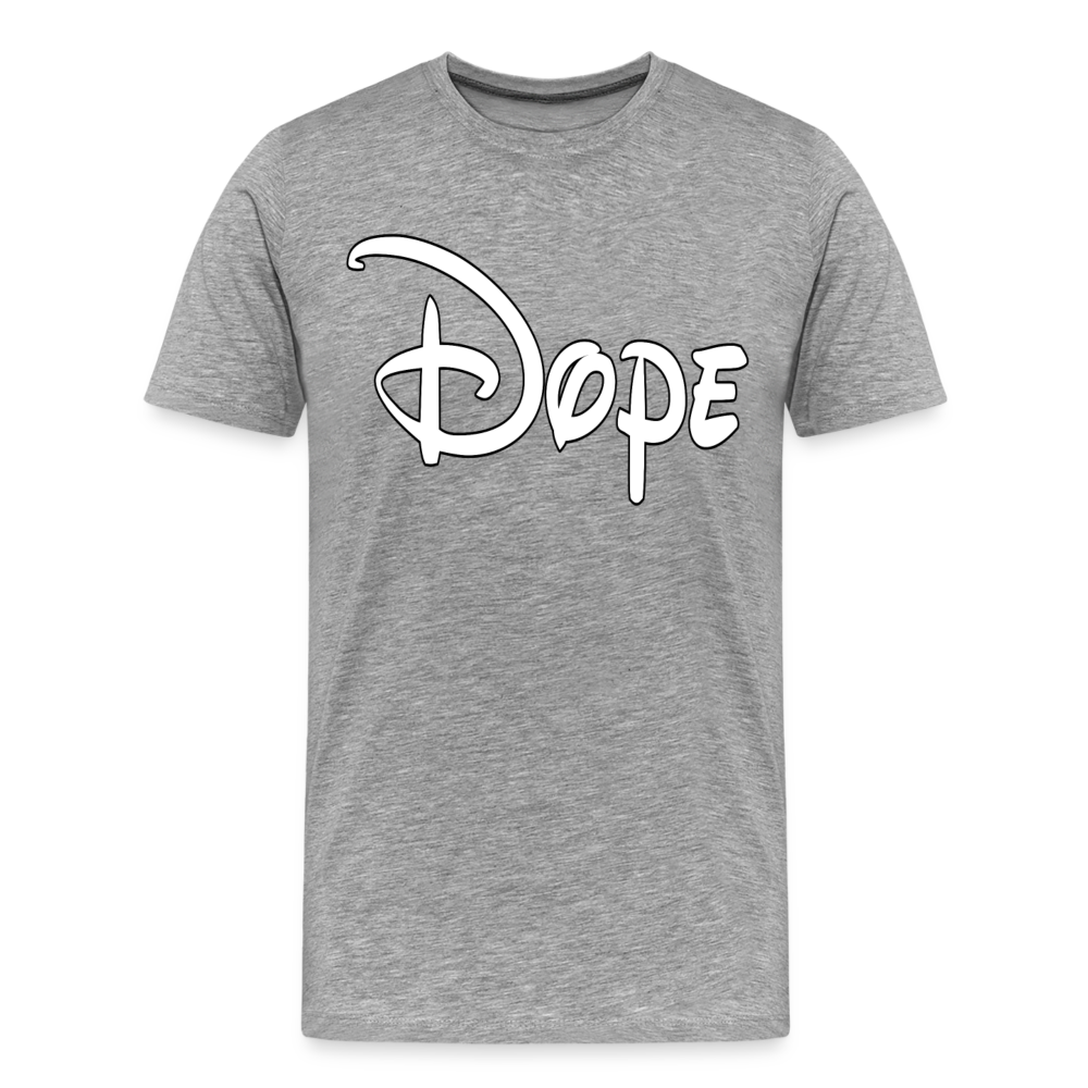 Dope Shirt | Premium Mens Graphic Tee - heather gray