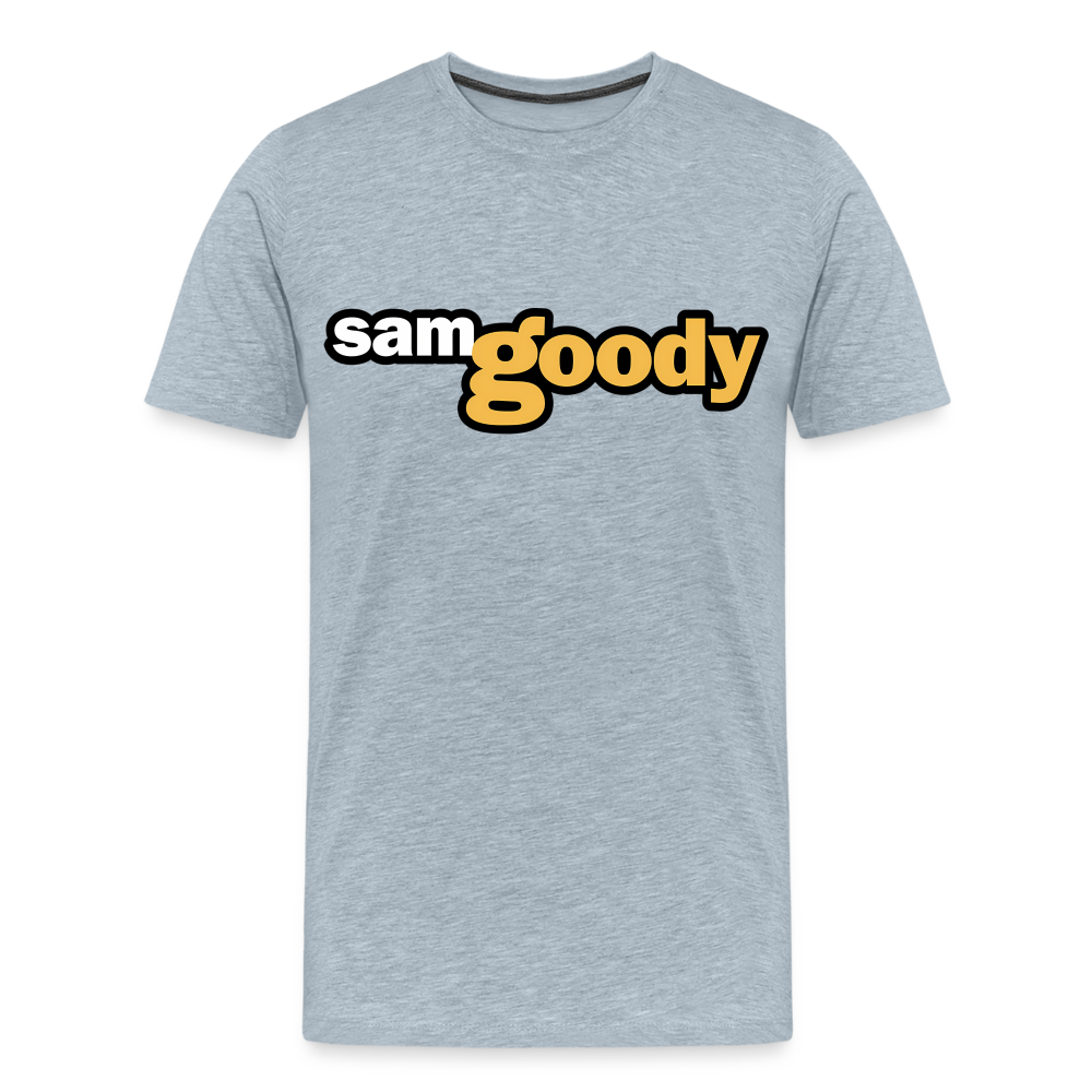 Sam Goody Shirt | Premium Mens Graphic Tee - heather ice blue