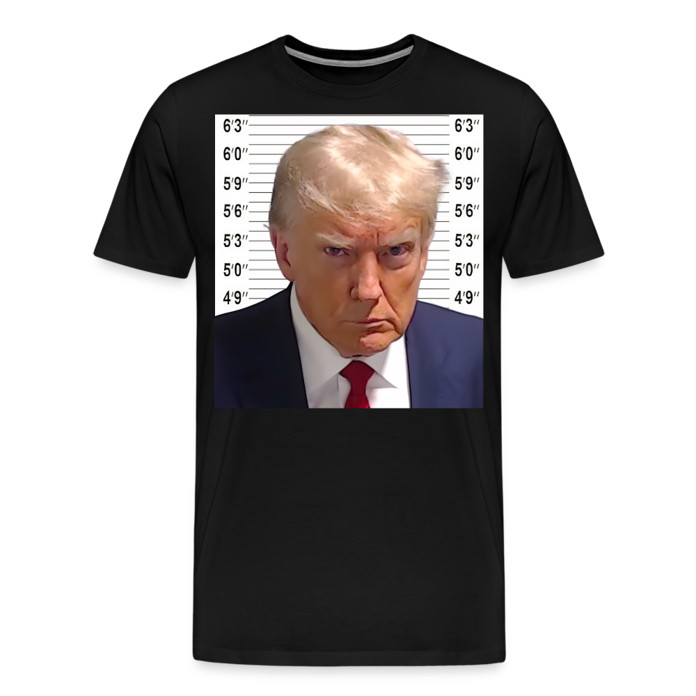 Trump Mugshot Shirt | Premium Mens Graphic Tee - black