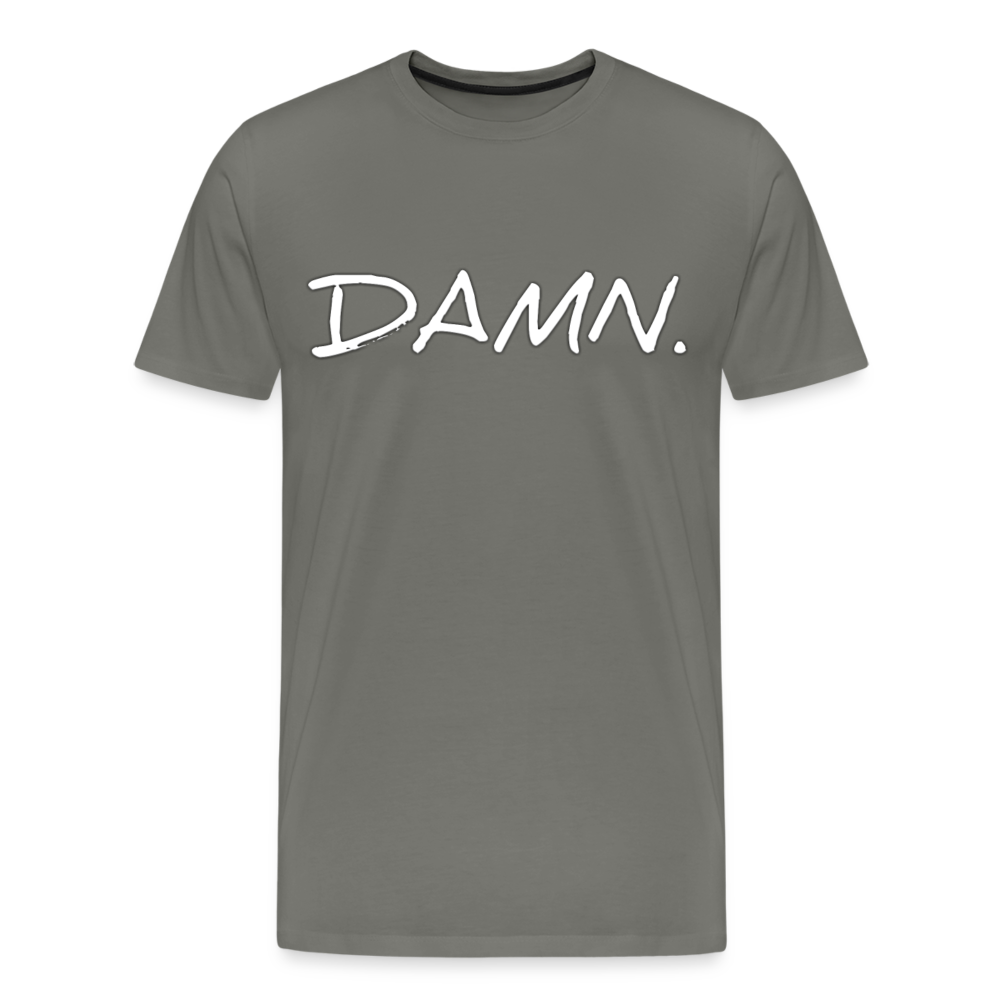 Damn Shirt | Premium Mens Graphic Tee - asphalt gray