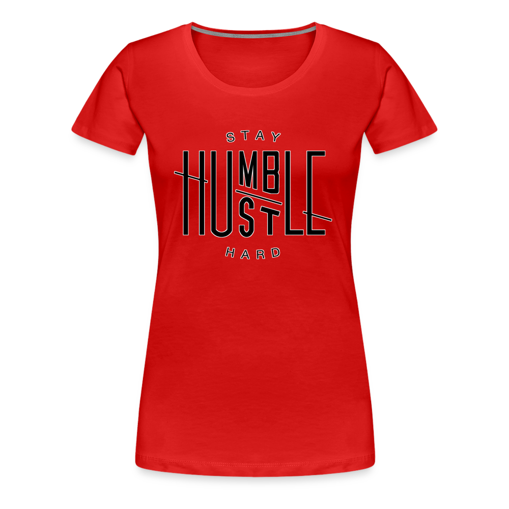 Stay Humble Shirt | Premium Womens Graphic Tee - red