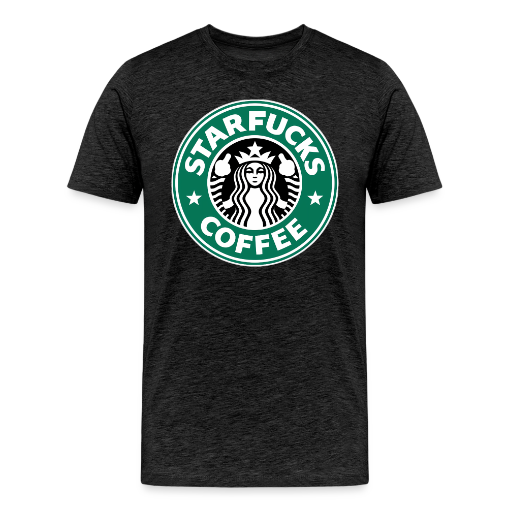 Starfucks Shirt | Premium Mens Graphic Tee - charcoal grey