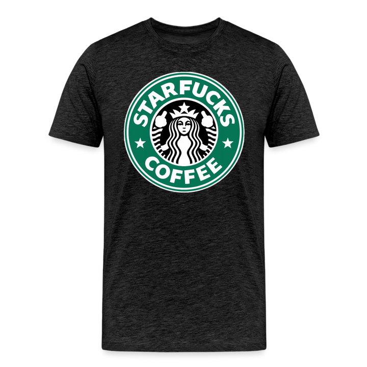 Starfucks Shirt | Premium Mens Graphic Tee - charcoal grey