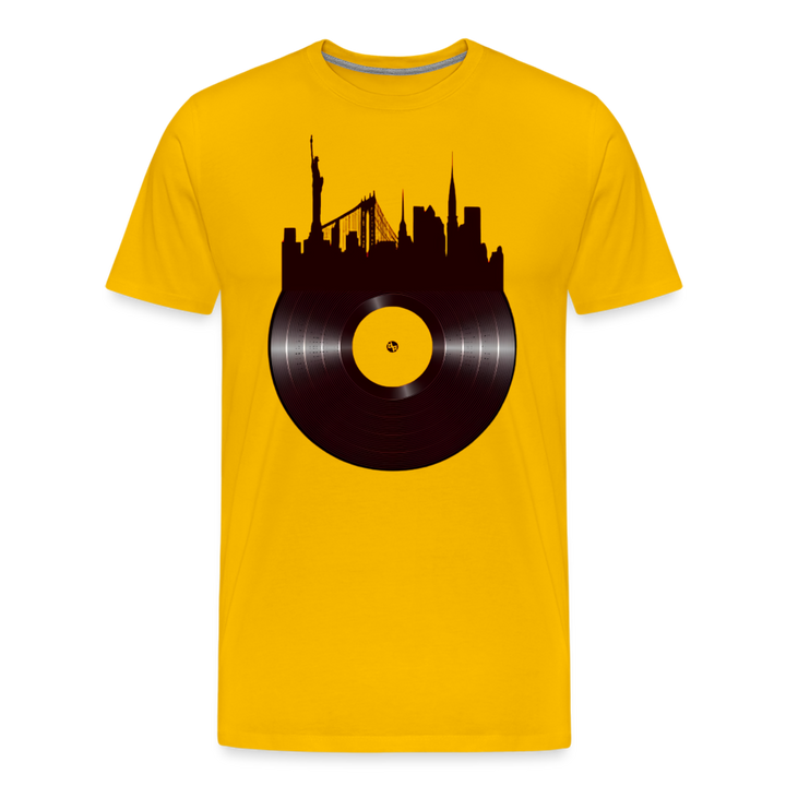 Record City Skyline v2 Shirt - sun yellow