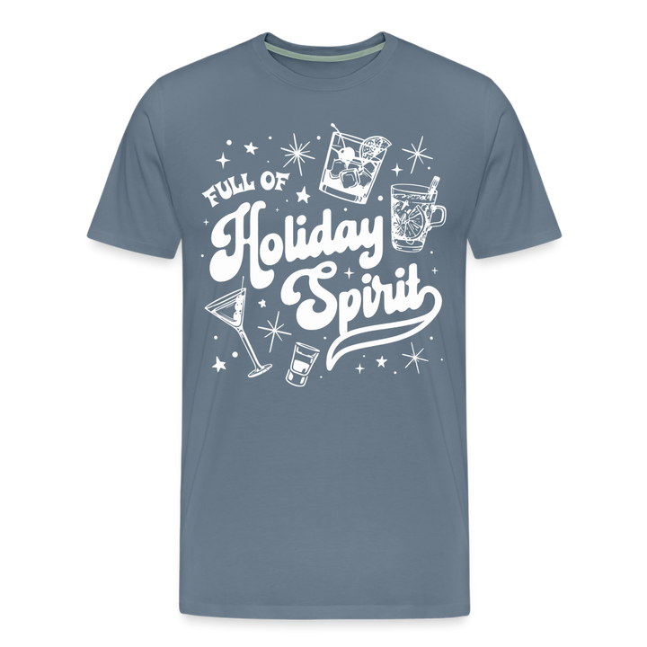 Full Of Holiday Spirit - steel blue