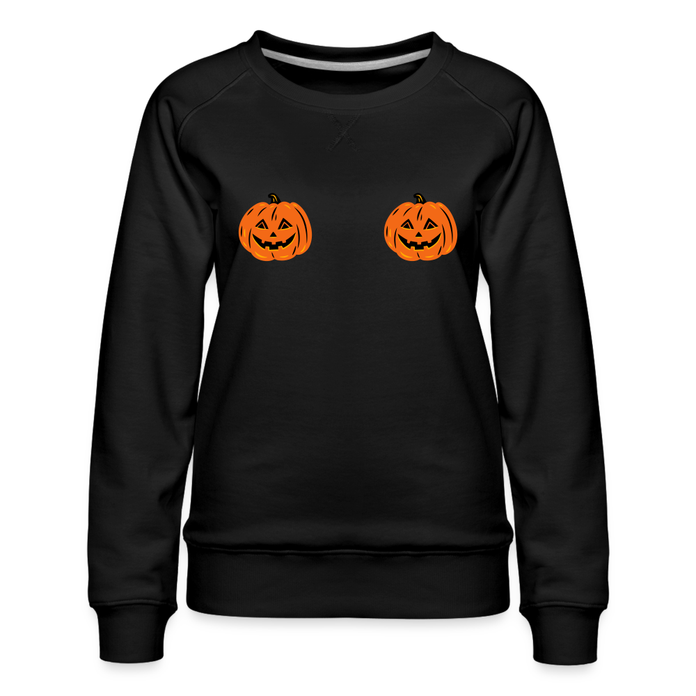 Pumpkins Sweatshirt | Premium Womens Graphic Sweatshirt - black