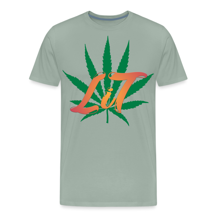 Lit Shirt | Premium Mens Graphic Tee - steel green