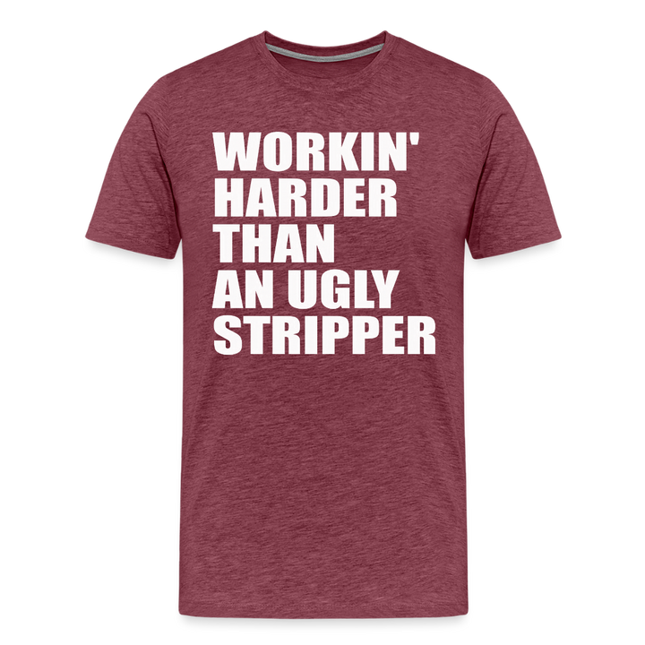 Ugly Stripper - heather burgundy