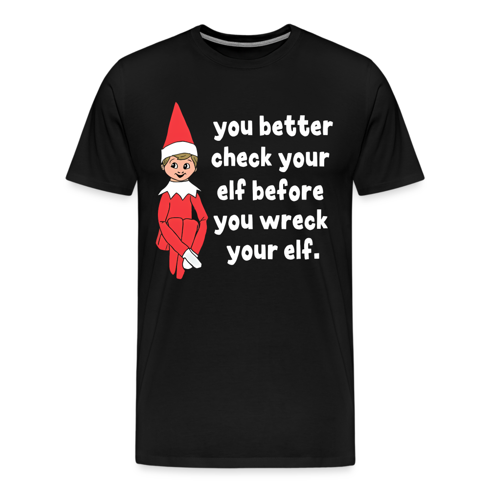 Check Your Elf - black