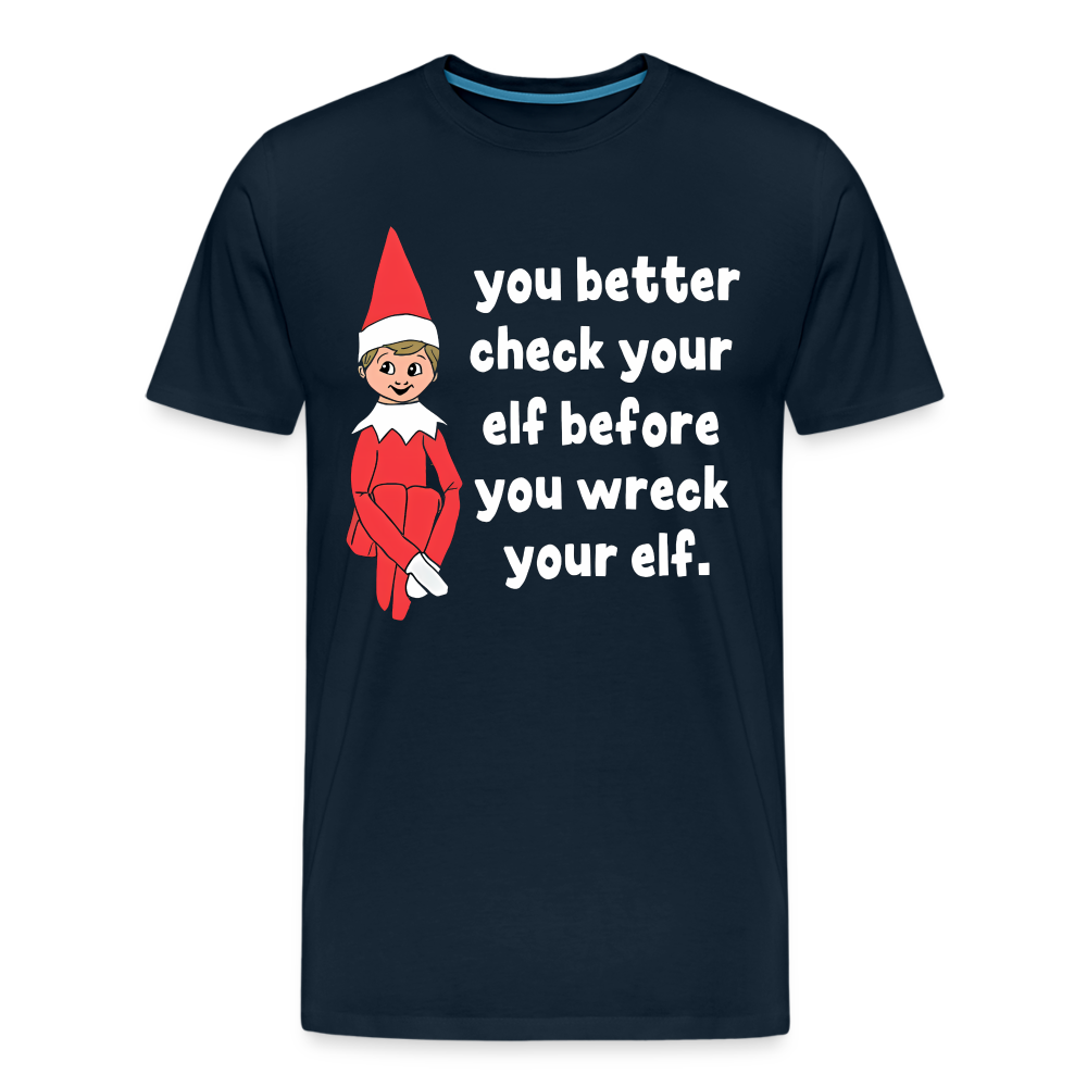 Check Your Elf - deep navy