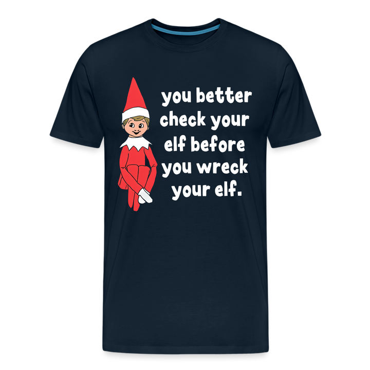 Check Your Elf - deep navy