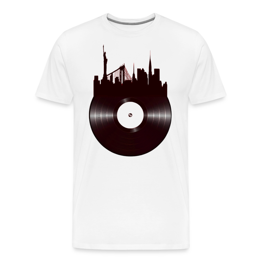 Record City Skyline v2 Shirt - white