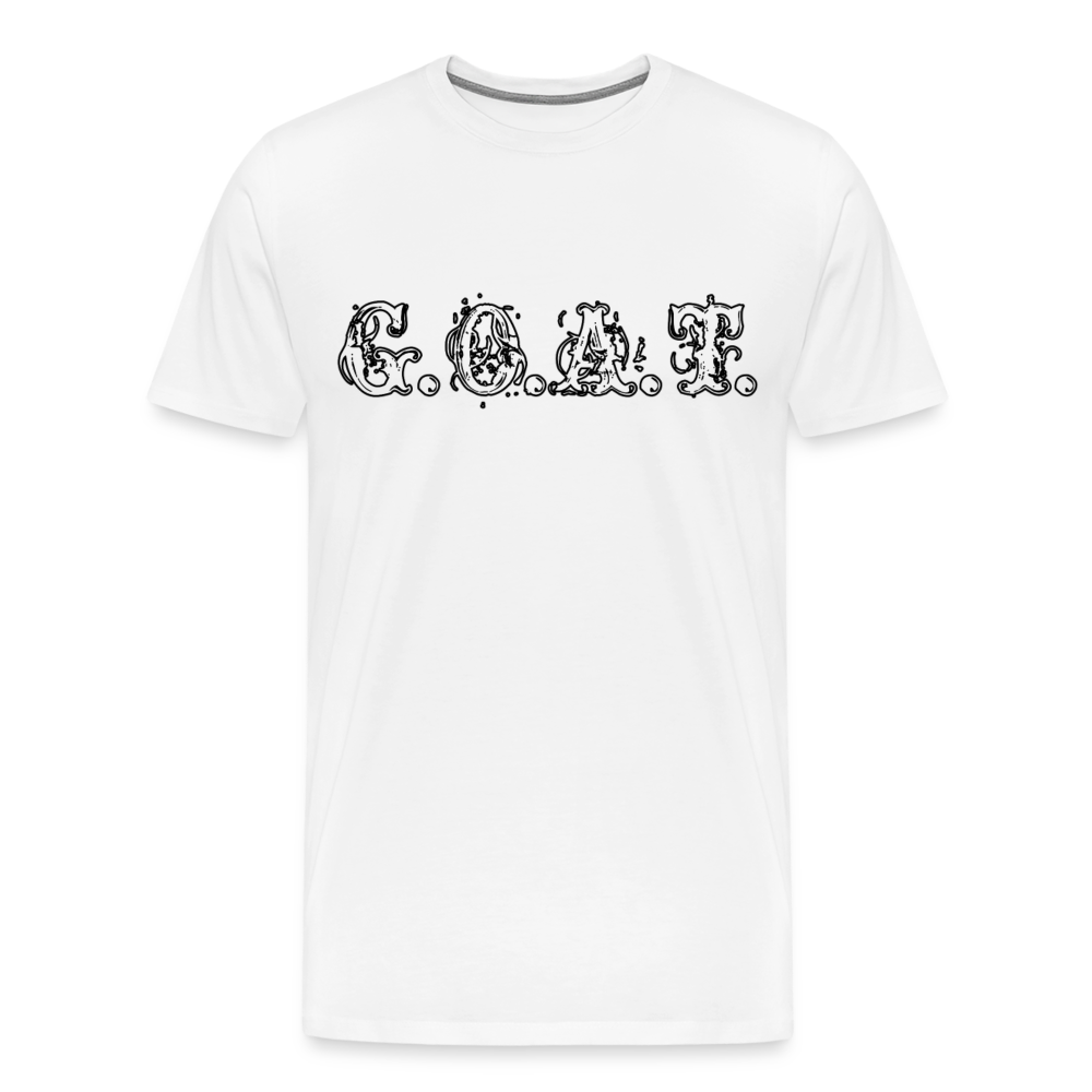 GOAT Shirt | Premium Mens Graphic Tee - white