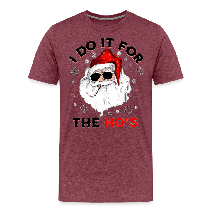 I Do IT For The Hos - heather burgundy