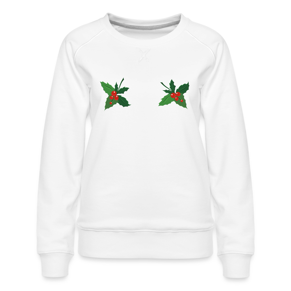 Holly Sweatshirt | Premium Womens Graphic Sweatshirt - white