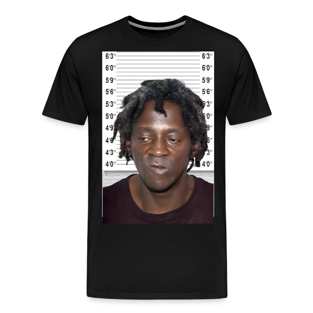 Flavor Flav Mugshot | Premium Mens Graphic Tee - black