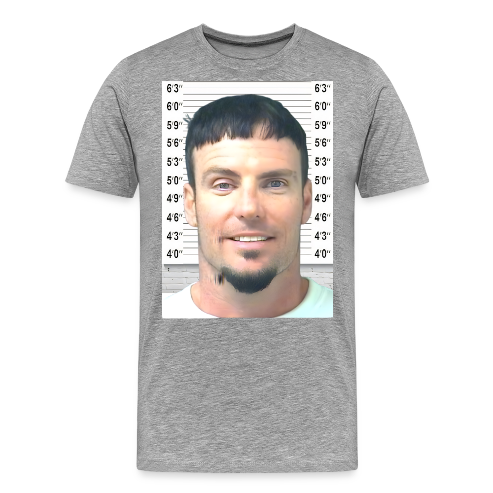 Vanilla Ice Mugshot Shirt | Premium Mens Graphic Tee - heather gray