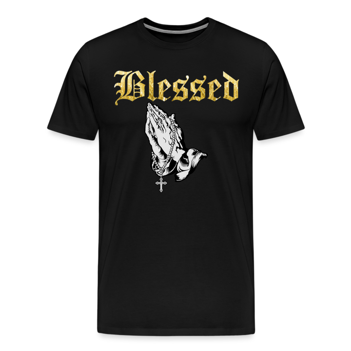Blessed Shirt | Premium Mens Graphic Tee - black