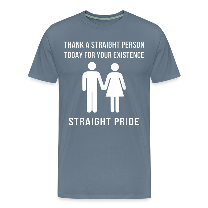 Straight Pride - steel blue