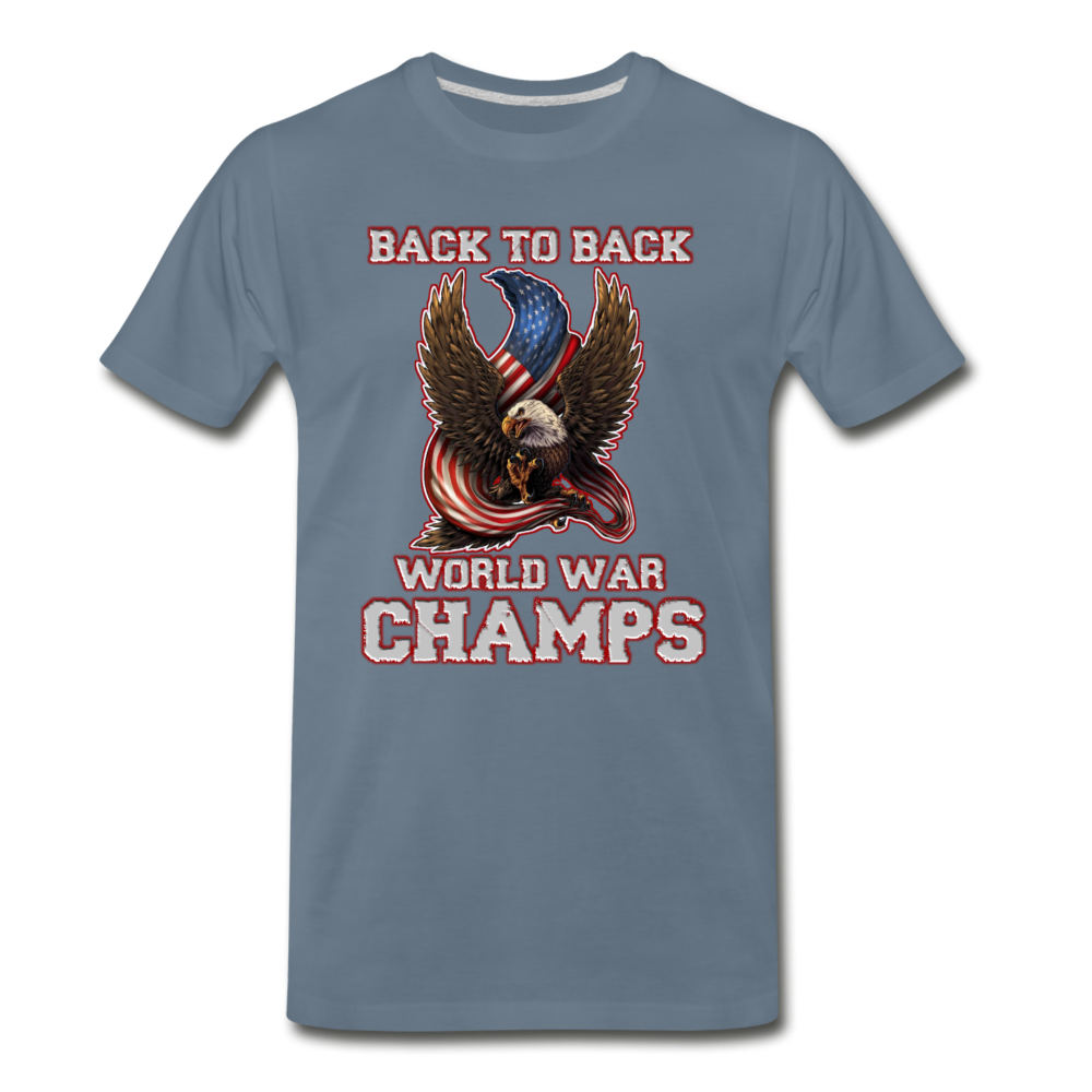Back To Back - Men's Premium T-Shirt from fluentclothing.com