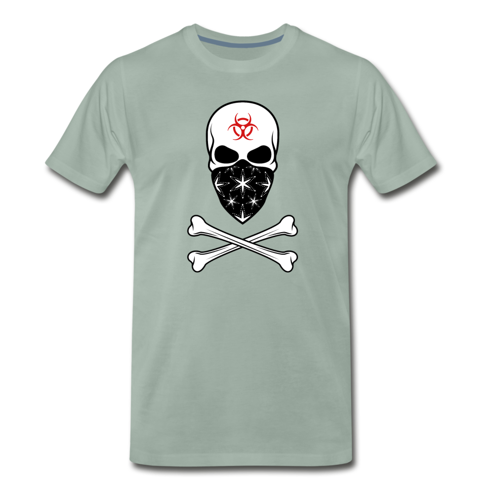 Biohazard Skull - Men's Premium T-Shirt from fluentclothing.com