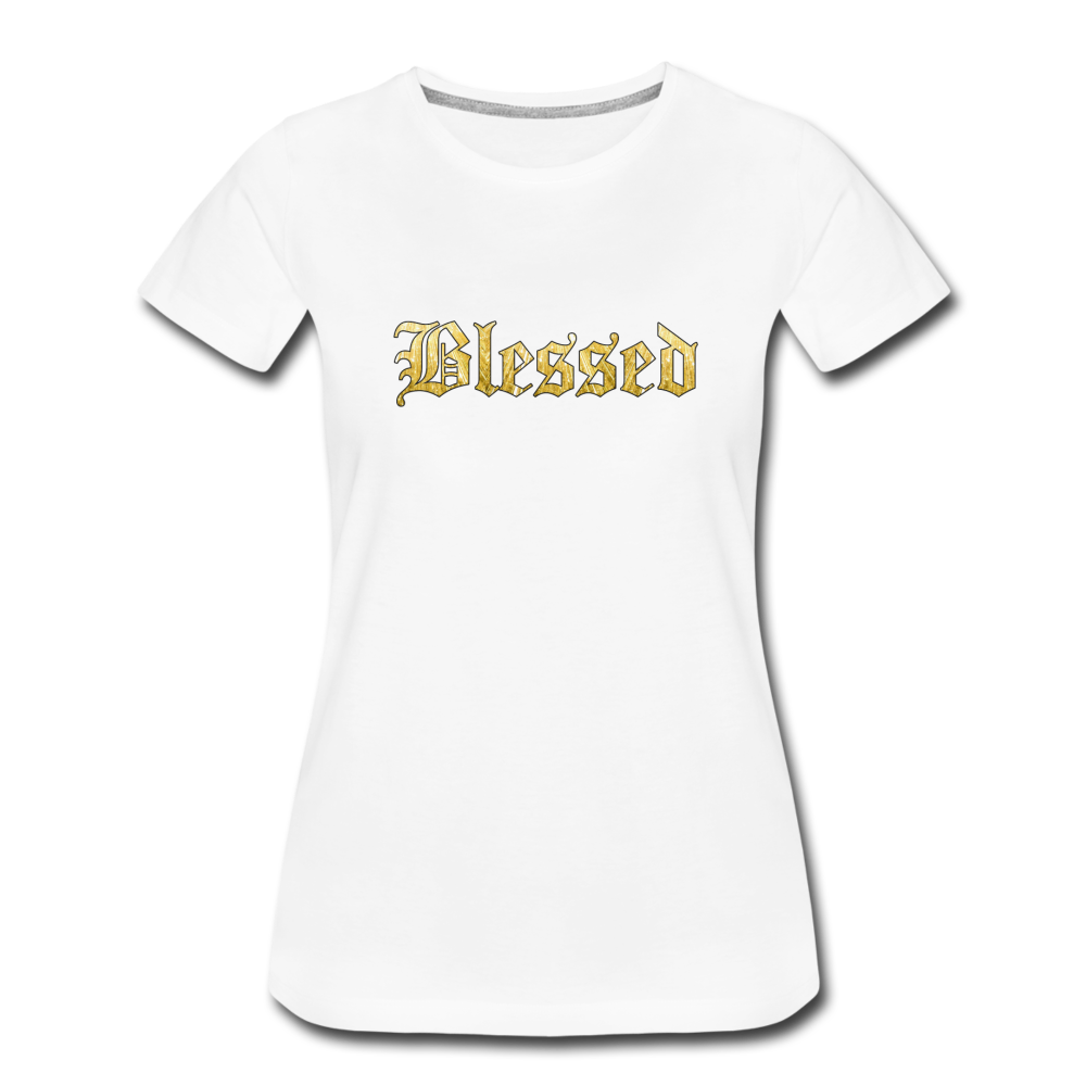 Blessed - Women’s Premium T-Shirt from fluentclothing.com