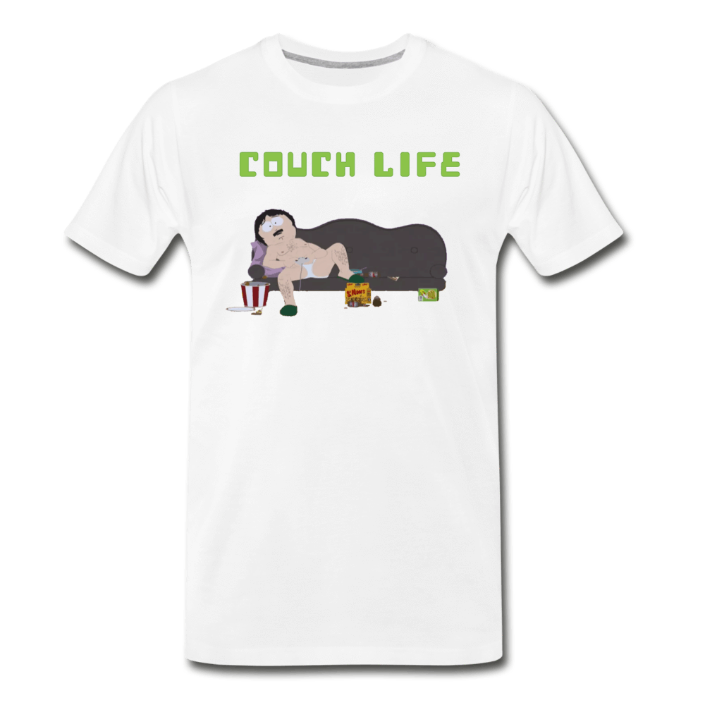 Couch Life - Men's Premium T-Shirt from fluentclothing.com