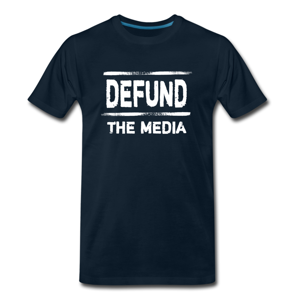 Defund The Media - Men's Premium T-Shirt from fluentclothing.com